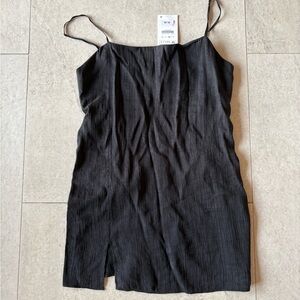 Zara Black Spaghetti Strap Dress